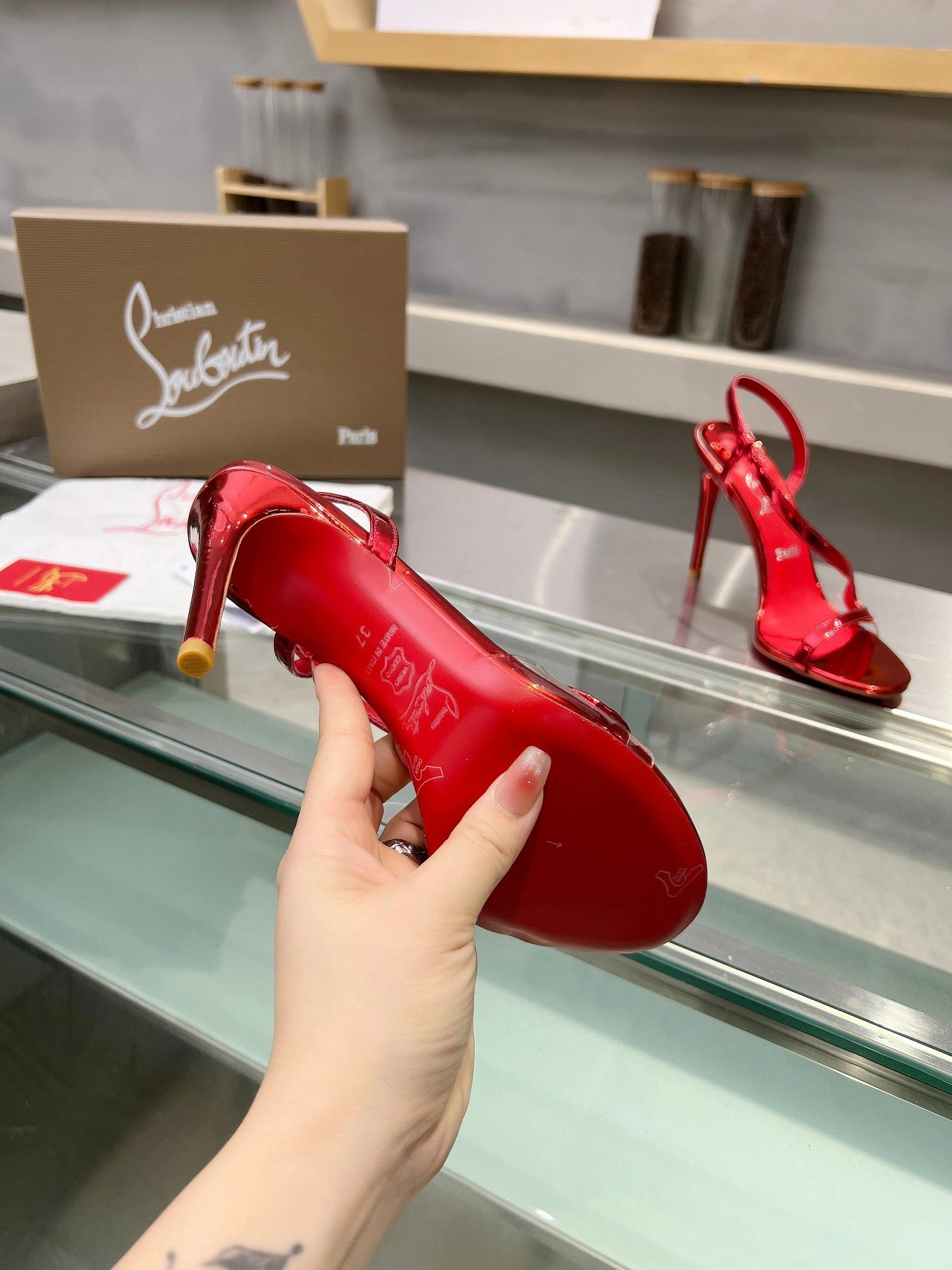 &COCO-- 8ou2ou 3210525R492 Heel height：10.5CM sheepskin item:D-X000G0389